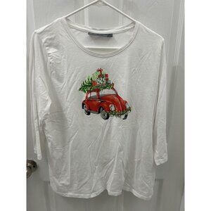 Jason Maxwell Tee Shirt - Size PXL - Red Volkswagon with Christmas Tree